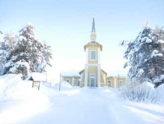 Det mesta av reparationerna efter vattenskadan i Pajala kyrka har åtgärdats. Foto: Anders Sjöberg