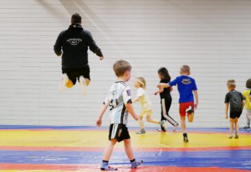 Haparandabladet gjorde ett besök på HSKT brottning. Foto: Linda Danhall